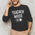 Teacher Mode On School Education Educator Men's Long Sleeve T-Shirt, novelty gifts, funny gifts Teacher Mode On School Education Educator Men's Long Sleeve T-Shirt, novelty gifts, funny gifts