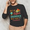Teacher Not All Superheroes Wear Capes Teacher Squad Men's Long Sleeve T-Shirt, novelty gifts, funny gifts