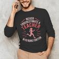 Teacher Who Runs Half Marathon Runner Running Lover Graphic Men's Long Sleeve T-Shirt, novelty gifts, funny gifts Teacher Who Runs Half Marathon Runner Running Lover Graphic Men's Long Sleeve T-Shirt, novelty gifts, funny gifts