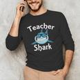 Teacher Shark Teacher For Men Women Men's Long Sleeve T-Shirt, novelty gifts, funny gifts