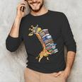 Teacher Shirt Giraffe Holding Books Bookworm Librarian Men's Long Sleeve T-Shirt, novelty gifts, funny gifts Teacher Shirt Giraffe Holding Books Bookworm Librarian Men's Long Sleeve T-Shirt, novelty gifts, funny gifts