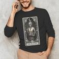 The Teacher Skeleton Tarot Card Men's Long Sleeve T-Shirt, novelty gifts, funny gifts The Teacher Skeleton Tarot Card Men's Long Sleeve T-Shirt, novelty gifts, funny gifts