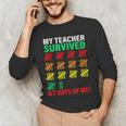 My Teacher Survived 67 Days Of Me School Kids Costume Men's Long Sleeve T-Shirt, novelty gifts, funny gifts My Teacher Survived 67 Days Of Me School Kids Costume Men's Long Sleeve T-Shirt, novelty gifts, funny gifts