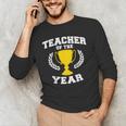 Teacher Of The Year For Men Women Men's Long Sleeve T-Shirt, novelty gifts, funny gifts Teacher Of The Year For Men Women Men's Long Sleeve T-Shirt, novelty gifts, funny gifts