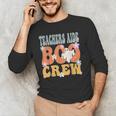 Teachers Aide Boo Crew Ghost Groovy Halloween For Women Men's Long Sleeve T-Shirt, novelty gifts, funny gifts Teachers Aide Boo Crew Ghost Groovy Halloween For Women Men's Long Sleeve T-Shirt, novelty gifts, funny gifts