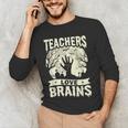 Teachers Love Brains Halloween Costume Boo Trick Teach Men's Long Sleeve T-Shirt, novelty gifts, funny gifts Teachers Love Brains Halloween Costume Boo Trick Teach Men's Long Sleeve T-Shirt, novelty gifts, funny gifts