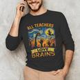 All Teachers Love Brains Shirt Teacher Halloween Tee Men's Long Sleeve T-Shirt, novelty gifts, funny gifts All Teachers Love Brains Shirt Teacher Halloween Tee Men's Long Sleeve T-Shirt, novelty gifts, funny gifts