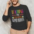 Teaching My Favorite Superheros Men Women SPED Teacher Men's Long Sleeve T-Shirt, novelty gifts, funny gifts