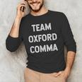 Team Oxford Comma English Majors And Teachers For Men Women Girls Kids Men's Long Sleeve T-Shirt, novelty gifts, funny gifts
