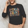 I Tell Young People About Dead People Groovy History Teacher Men's Long Sleeve T-Shirt, novelty gifts, funny gifts I Tell Young People About Dead People Groovy History Teacher Men's Long Sleeve T-Shirt, novelty gifts, funny gifts