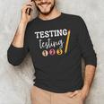 Testing Testing 123 Cute Math Teacher Student Test Day Men Women Girls Kids Men's Long Sleeve T-Shirt, novelty gifts, funny gifts Testing Testing 123 Cute Math Teacher Student Test Day Men Women Girls Kids Men's Long Sleeve T-Shirt, novelty gifts, funny gifts