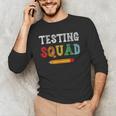 Testing Squad Costume Test Day Teacher Student School Men's Long Sleeve T-Shirt, novelty gifts, funny gifts Testing Squad Costume Test Day Teacher Student School Men's Long Sleeve T-Shirt, novelty gifts, funny gifts