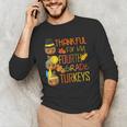 Thankful For My 4th Grade Turkey Thanksgiving Turkey Teacher Men's Long Sleeve T-Shirt, novelty gifts, funny gifts Thankful For My 4th Grade Turkey Thanksgiving Turkey Teacher Men's Long Sleeve T-Shirt, novelty gifts, funny gifts
