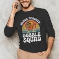 Thanksgiving Dance Teacher Gobble Squad Turkey Men's Long Sleeve T-Shirt, novelty gifts, funny gifts Thanksgiving Dance Teacher Gobble Squad Turkey Men's Long Sleeve T-Shirt, novelty gifts, funny gifts