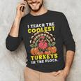 Thanksgiving I Teach Coolest Turkeys Teacher Fall Women Men Men's Long Sleeve T-Shirt, novelty gifts, funny gifts Thanksgiving I Teach Coolest Turkeys Teacher Fall Women Men Men's Long Sleeve T-Shirt, novelty gifts, funny gifts