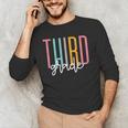 Third Grade Girls Boys Teacher Team 3rd Grade Squad Men's Long Sleeve T-Shirt, novelty gifts, funny gifts