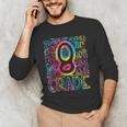 Tie Dye 8th Grade Typography Team Eighth Grade Teacher Men's Long Sleeve T-Shirt, novelty gifts, funny gifts