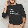 History Teacher Cite Your Sources Men's Long Sleeve T-Shirt, novelty gifts, funny gifts History Teacher Cite Your Sources Men's Long Sleeve T-Shirt, novelty gifts, funny gifts