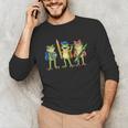 Trio Cute Frogs Welcome Back To School Teachers Girls Boys Men's Long Sleeve T-Shirt, novelty gifts, funny gifts Trio Cute Frogs Welcome Back To School Teachers Girls Boys Men's Long Sleeve T-Shirt, novelty gifts, funny gifts