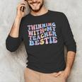 Twinning With My Teacher Bestie Teaching Partner Men's Long Sleeve T-Shirt, novelty gifts, funny gifts Twinning With My Teacher Bestie Teaching Partner Men's Long Sleeve T-Shirt, novelty gifts, funny gifts