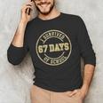 Vintage I Survived 67 Days Of School Teachers Students Men's Long Sleeve T-Shirt, novelty gifts, funny gifts Vintage I Survived 67 Days Of School Teachers Students Men's Long Sleeve T-Shirt, novelty gifts, funny gifts