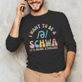 I Want To Be a SCHWA It's Never Stressed Reading Teacher Men's Long Sleeve T-Shirt, novelty gifts, funny gifts I Want To Be a SCHWA It's Never Stressed Reading Teacher Men's Long Sleeve T-Shirt, novelty gifts, funny gifts