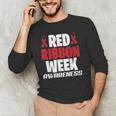 We Wear Red For Red Ribbon Week Awareness Mothers Teachers Men's Long Sleeve T-Shirt, novelty gifts, funny gifts We Wear Red For Red Ribbon Week Awareness Mothers Teachers Men's Long Sleeve T-Shirt, novelty gifts, funny gifts