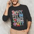 Why Fit In Doctor Teacher Cat In Hat Cool Autism Awareness Men Women Kids Men's Long Sleeve T-Shirt, novelty gifts, funny gifts Why Fit In Doctor Teacher Cat In Hat Cool Autism Awareness Men Women Kids Men's Long Sleeve T-Shirt, novelty gifts, funny gifts