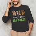 Wild About 3rd Grade Teacher Student Third Grade Zoo Safari Men Women Girls Kids Men's Long Sleeve T-Shirt, novelty gifts, funny gifts