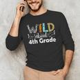Wild About 4th Grade First Day Of School Teacher Student Men's Long Sleeve T-Shirt, novelty gifts, funny gifts Wild About 4th Grade First Day Of School Teacher Student Men's Long Sleeve T-Shirt, novelty gifts, funny gifts