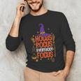 Witchy Halloween Hocus Pocus Everybody Focus Teacher Pumpkin Men's Long Sleeve T-Shirt, novelty gifts, funny gifts Witchy Halloween Hocus Pocus Everybody Focus Teacher Pumpkin Men's Long Sleeve T-Shirt, novelty gifts, funny gifts