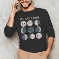 Women Science Teacher Moon Phases Scientist Back To School Men's Long Sleeve T-Shirt, novelty gifts, funny gifts