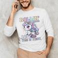 100 Days Of School Girls Teacher 100th Day Unicorn Outfit Men's Long Sleeve T-Shirt, novelty gifts, funny gifts 100 Days Of School Girls Teacher 100th Day Unicorn Outfit Men's Long Sleeve T-Shirt, novelty gifts, funny gifts