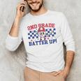 2nd Grade Batter Up Back To School Baseball Teacher Kids Men's Long Sleeve T-Shirt, novelty gifts, funny gifts