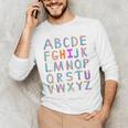 Back To School Kindergarten Alphabet ABC Teacher Women Kids Men's Long Sleeve T-Shirt, novelty gifts, funny gifts Back To School Kindergarten Alphabet ABC Teacher Women Kids Men's Long Sleeve T-Shirt, novelty gifts, funny gifts