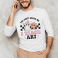 You Can't Scare Me I Teach Art Retro Teacher Ghost Halloween Men's Long Sleeve T-Shirt, novelty gifts, funny gifts You Can't Scare Me I Teach Art Retro Teacher Ghost Halloween Men's Long Sleeve T-Shirt, novelty gifts, funny gifts