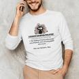 Cat Exhausted Teacher Exhausterwhelmulated Definition Men's Long Sleeve T-Shirt, novelty gifts, funny gifts