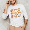 Coquette Bow Teacher Thanksgiving Fall Autumn Girls Women Men's Long Sleeve T-Shirt, novelty gifts, funny gifts Coquette Bow Teacher Thanksgiving Fall Autumn Girls Women Men's Long Sleeve T-Shirt, novelty gifts, funny gifts