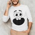 Creepy Carrots Face Teacher Halloween Costume Matching Men's Long Sleeve T-Shirt, novelty gifts, funny gifts
