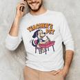 Cute Elementary School Student Dog Teacher's Pet Men's Long Sleeve T-Shirt, novelty gifts, funny gifts