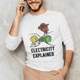 Electricity Explained Physics Nerd I Teacher School Men's Long Sleeve T-Shirt, novelty gifts, funny gifts Electricity Explained Physics Nerd I Teacher School Men's Long Sleeve T-Shirt, novelty gifts, funny gifts