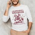 Elopement Wrangler Teacher ABA Behavior Support Cowboy Men's Long Sleeve T-Shirt, novelty gifts, funny gifts