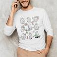 Ghost Science Teacher Chemistry Laboratory Halloween Costume Men's Long Sleeve T-Shirt, novelty gifts, funny gifts