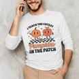 Groovy I Teach The Cutest Pumpkins In The Patch For Teacher Men's Long Sleeve T-Shirt, novelty gifts, funny gifts Groovy I Teach The Cutest Pumpkins In The Patch For Teacher Men's Long Sleeve T-Shirt, novelty gifts, funny gifts