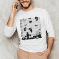 Halloween Music Note Clefs Spooky Ghost For Music Teacher Men's Long Sleeve T-Shirt, novelty gifts, funny gifts