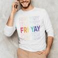 Happy Fri Yay Teacher Friday Saying Men's Long Sleeve T-Shirt, novelty gifts, funny gifts Happy Fri Yay Teacher Friday Saying Men's Long Sleeve T-Shirt, novelty gifts, funny gifts