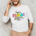 Happy Friyay Teacher School Friday Weekend Vibes Men's Long Sleeve T-Shirt, novelty gifts, funny gifts Happy Friyay Teacher School Friday Weekend Vibes Men's Long Sleeve T-Shirt, novelty gifts, funny gifts