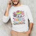Hello 3rd Grade Boy Girl Teacher Back To School 3rd Grade Men's Long Sleeve T-Shirt, novelty gifts, funny gifts