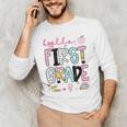 Hello First Grade Teacher Coquette Pencil Bow Back To School Men's Long Sleeve T-Shirt, novelty gifts, funny gifts Hello First Grade Teacher Coquette Pencil Bow Back To School Men's Long Sleeve T-Shirt, novelty gifts, funny gifts