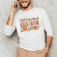 Inclusion Matters Groovy American Sign Language ASL Teacher For Men Women Men's Long Sleeve T-Shirt, novelty gifts, funny gifts